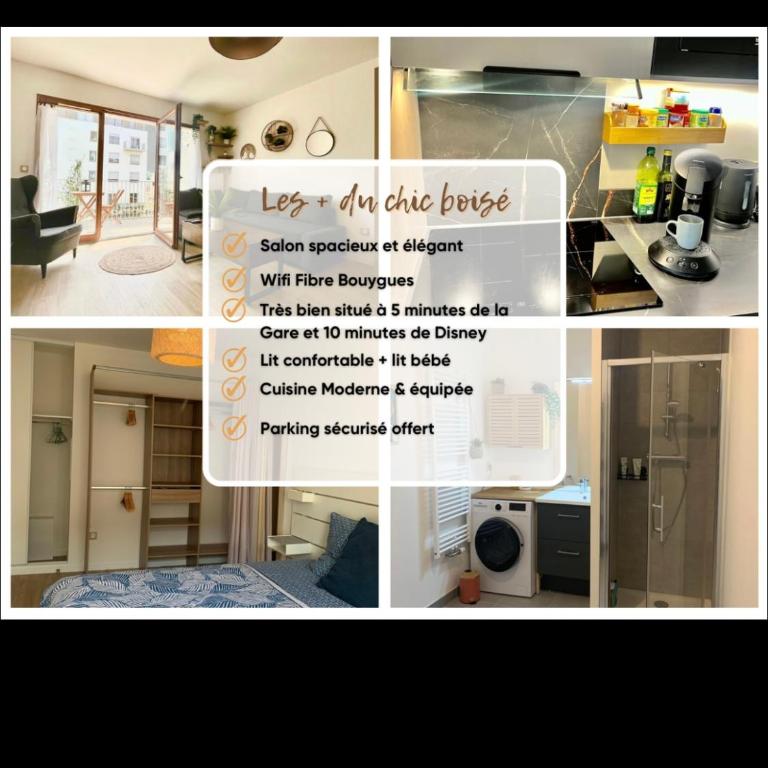 Le moderne boisé Disneyland Paris 10 min ' Parking - One-Bedroom Apartment - 20