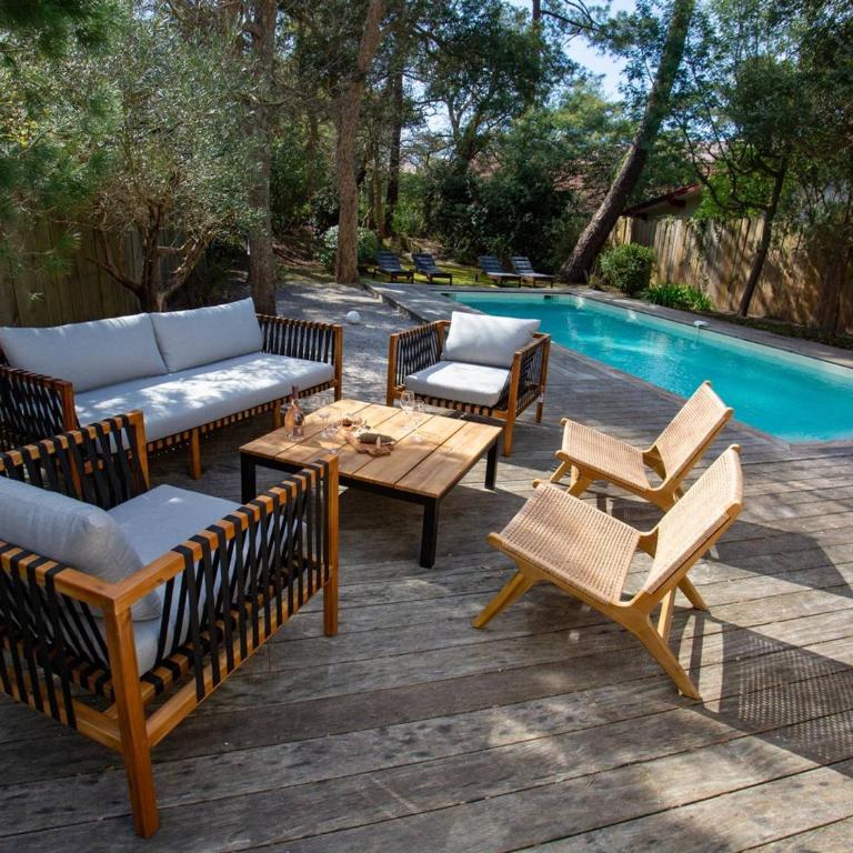 Villa rénovée avec spa et piscine chauffée à Hossegor, proche plage et golf - Villa mit 3 Schlafzimmern - 3