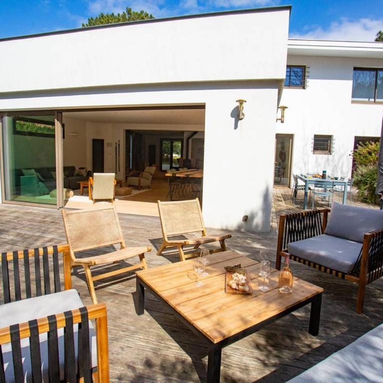 Villa rénovée avec spa et piscine chauffée à Hossegor, proche plage et golf - Villa mit 3 Schlafzimmern - 5