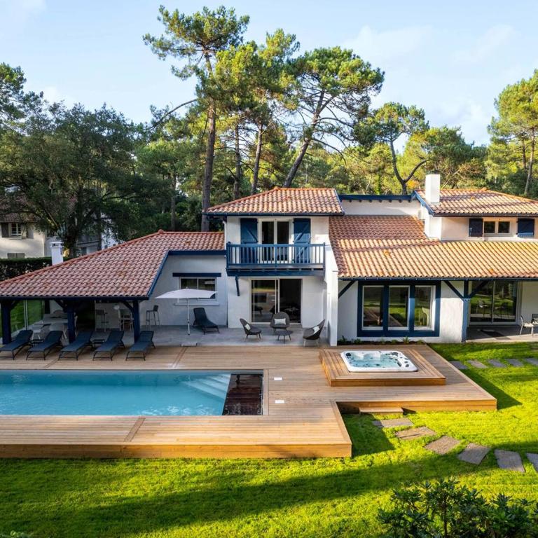 Villa de luxe avec piscine chauffée, jacuzzi, sauna au cœur de la forêt des Landes - Villa mit 3 Schlafzimmern - 3