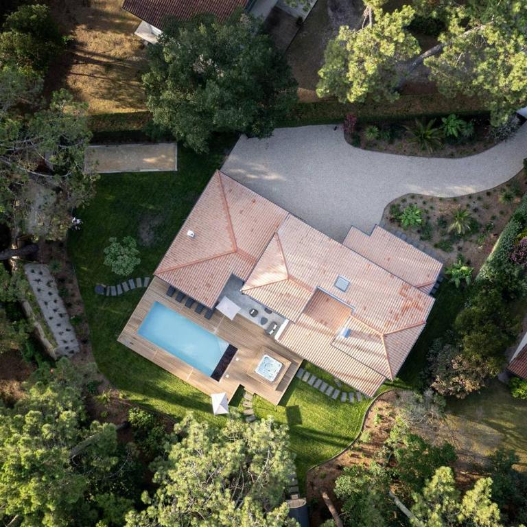 Villa de luxe avec piscine chauffée, jacuzzi, sauna au cœur de la forêt des Landes - Villa mit 3 Schlafzimmern - 4