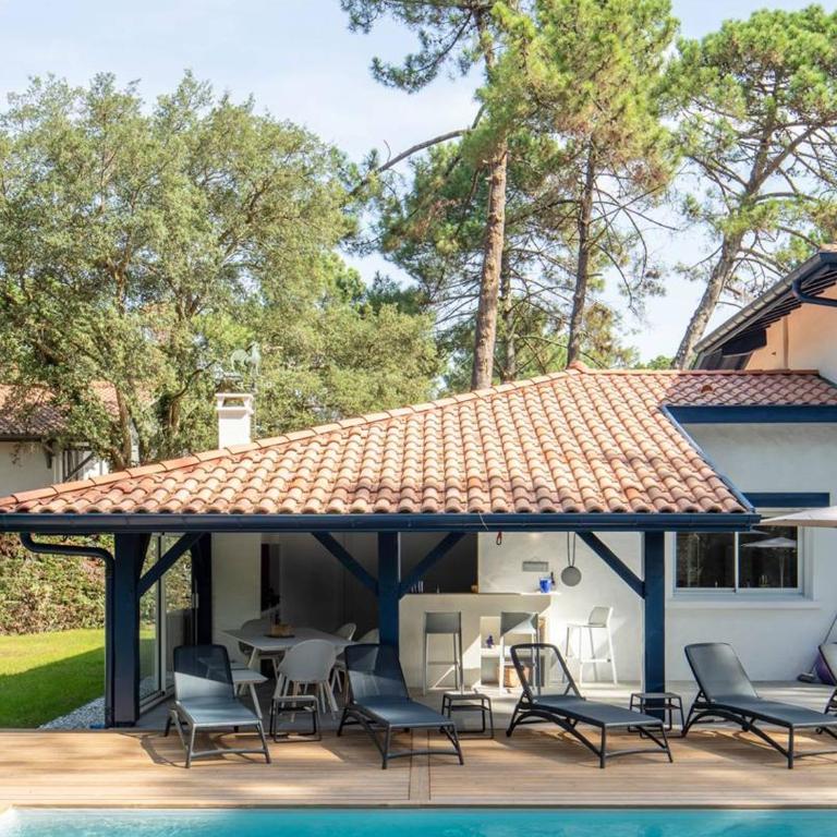 Villa de luxe avec piscine chauffée, jacuzzi, sauna au cœur de la forêt des Landes - Villa mit 3 Schlafzimmern - 23