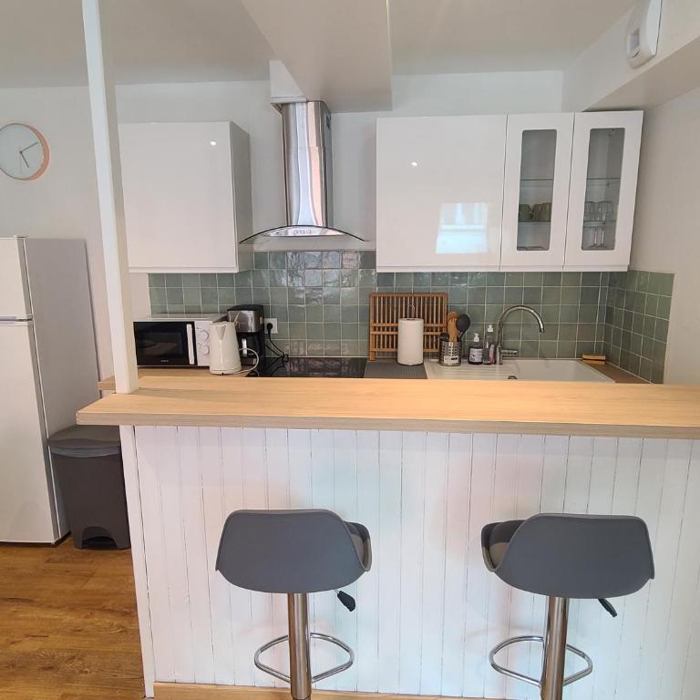 Le Vert d'Eau - Évasion Authentique au Cœur de Dieppe - Appartement 1 Chambre - 6