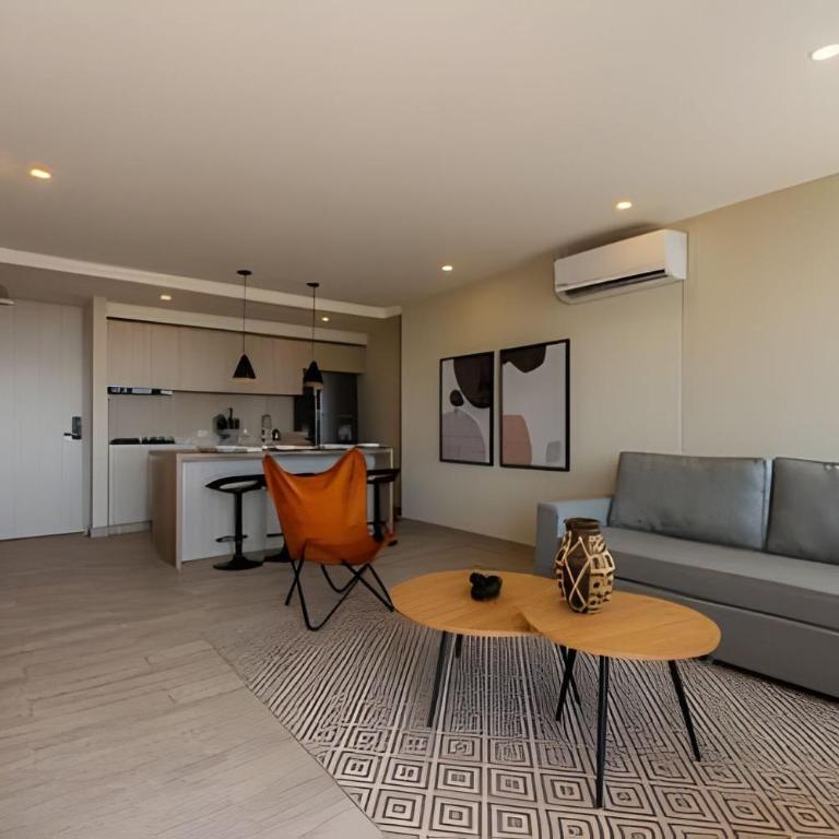 MODERNO Apto 1 Alcoba, piscina y cerca de la playa - Apartamento Deluxe - 2
