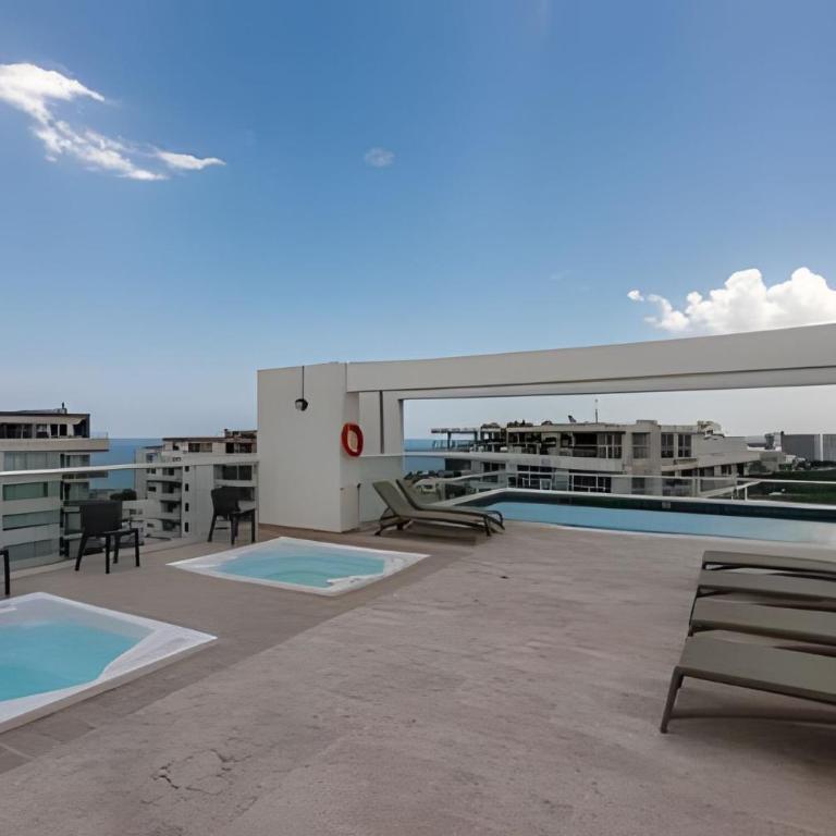 MODERNO Apto 1 Alcoba, piscina y cerca de la playa - Apartamento Deluxe - 31