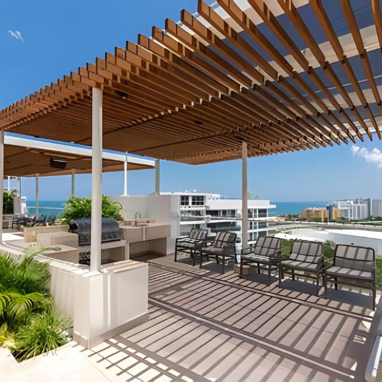 MODERNO Apto 1 Alcoba, piscina y cerca de la playa - Apartamento Deluxe - 38