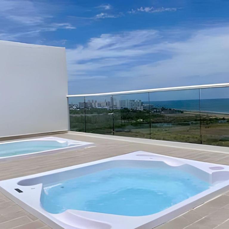 MODERNO Apto 1 Alcoba, piscina y cerca de la playa - Apartamento Deluxe - 59
