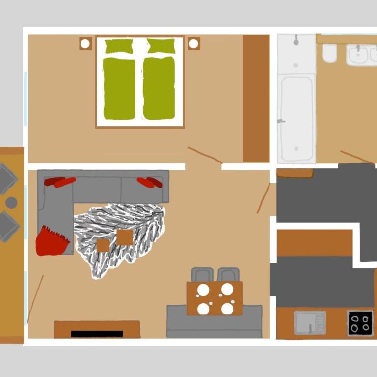 Ferienwohnungen Alpenfieber - Apartment mit 1 Schlafzimmer - 19