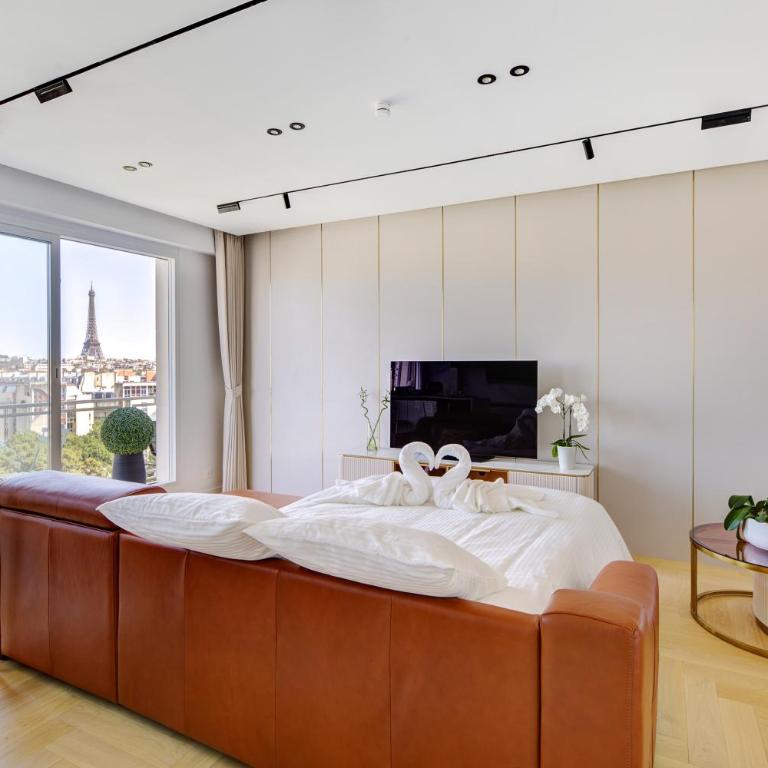 101 Penthouse Royal à Paris avec Vue Imprenable sur la Tour Eiffel - Appartement 1 Chambre - 6