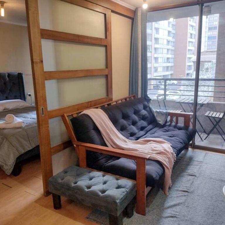 Departamento Ulises, Acogedor Departamento para 2, Metro Santa Lucía - One-Bedroom Apartment - 9