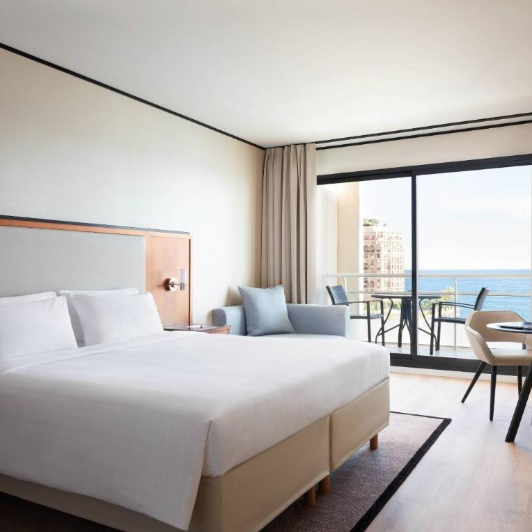 Riviera Marriott Hotel La Porte De Monaco - Prestige Doppelzimmer mit Meerblick und Balkon - 2