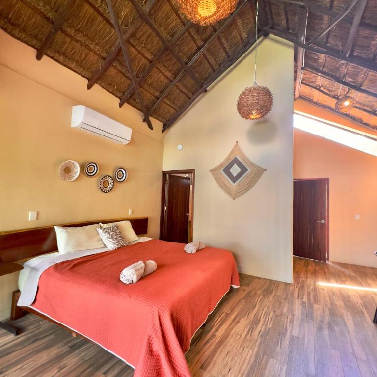 Villas Mandarina Bacalar - Suite con cama extragrande y vistas al mar - 6