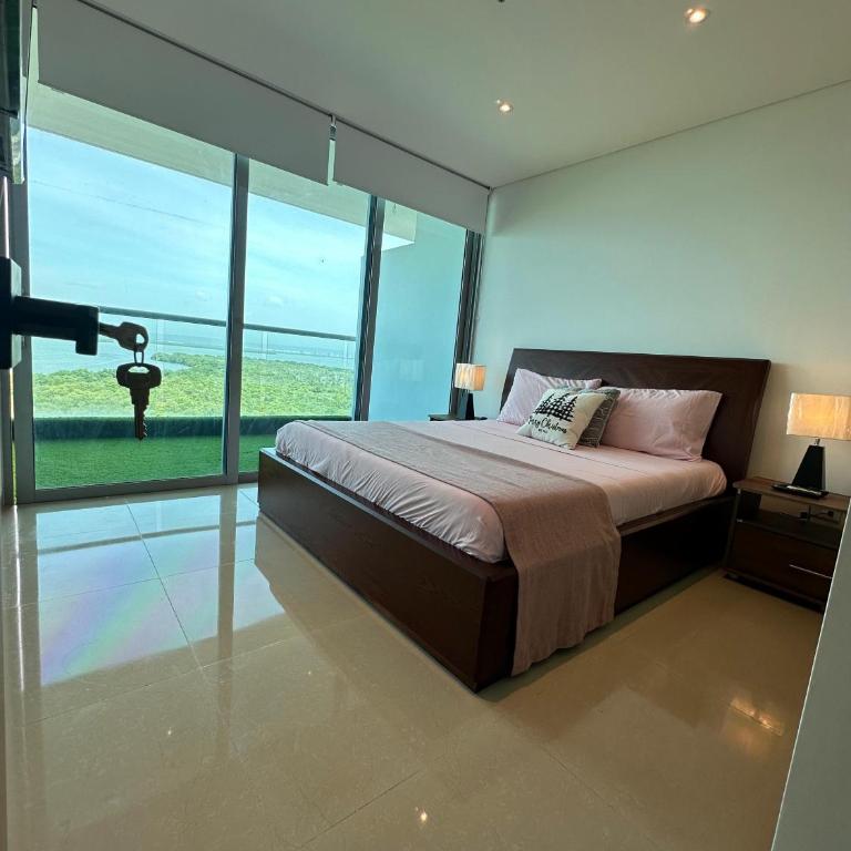 Playa Boquilla -Condo Hotel Sonnesta Cartagena- Vista hermosa a la Ciénaga piso Alto - Apartamento de 2 dormitorios - 6