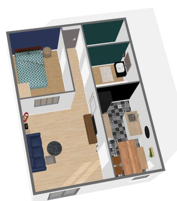 Charmant T2 avec Jardin Proche gare - One-Bedroom Apartment - 16