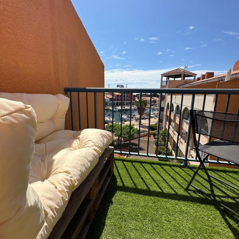 Appartement Port Leucate Vue Mer, Climatisation, Parking Privé, Linge et Serviettes en Option - Apartment mit 2 Schlafzimmern - 27