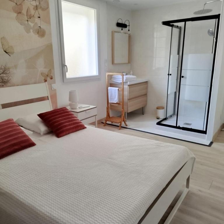 Villa climatisée, proche mer, 2 grands appartements indépendants, parking, WIFI - Maison 2 Chambres - 11