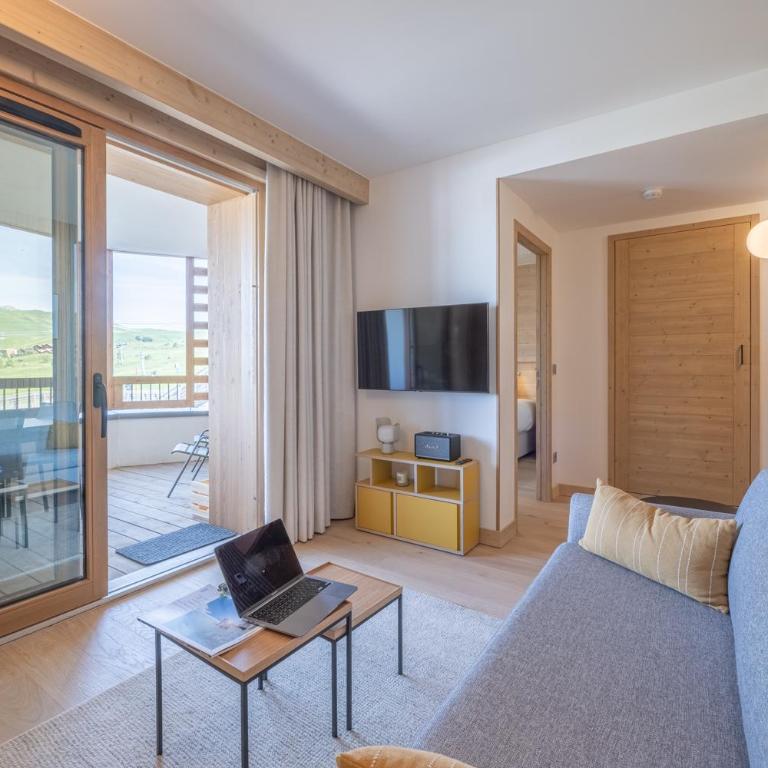 Alpe d'Huez Houses - L'Emparis - PHOENIX3 - Pour 5 SKI IN SKI OUT Wellness et vue magnifique - Appartamento con Vista e Balcone - 11
