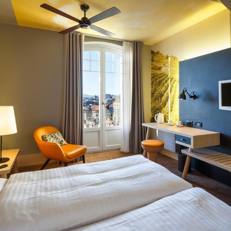 Swiss Wine by Fassbind - Chambre Double ou Lits Jumeaux Supérieure - 3