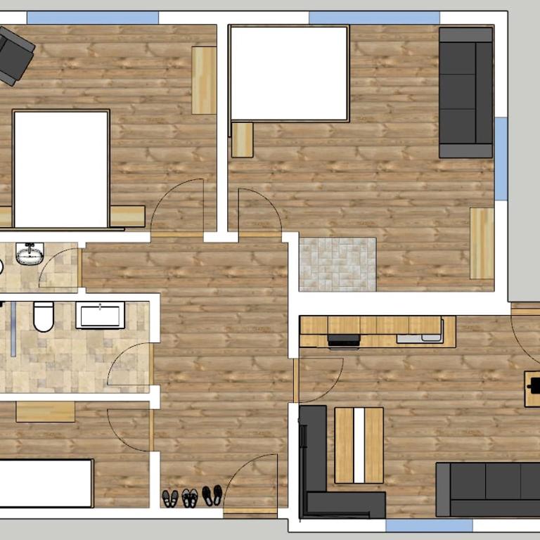 Alpenbauernhaus Konzett - Apartment - Erdgeschoss - 1