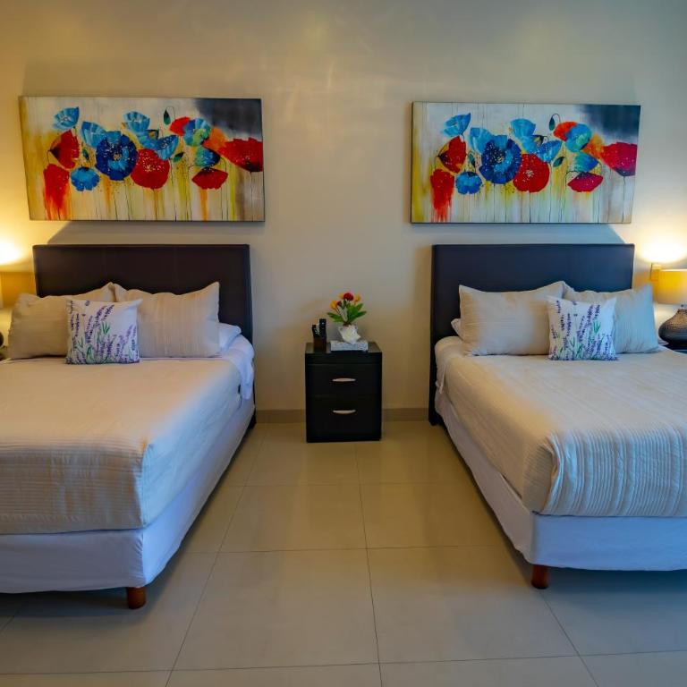 Villa Segovia Cozumel - Habitación Doble con acceso a la piscina - 1 o 2 camas - 13