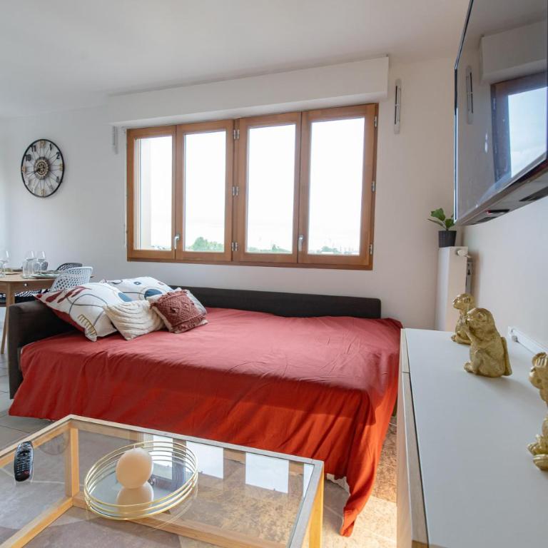 LE PETIT SÉSAME appartement 70m2 avec terrasse et jacuzzi cosy idéal groupe, capacité 6 personnes , 2 chambres,canapé lit, proche Stade De France, Wifi Parking privé très bon rapport qualité prix - Two-Bedroom Apartment - 26