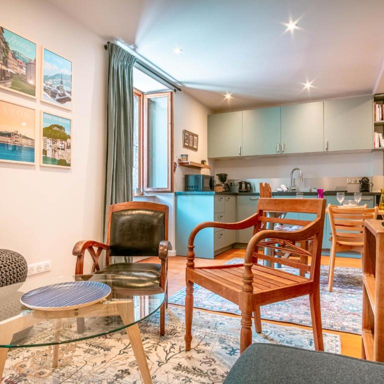 Le Rocher - Chamonix Hypercentre - Refait à Neuf - Apartamento con vistas a la ciudad - 11