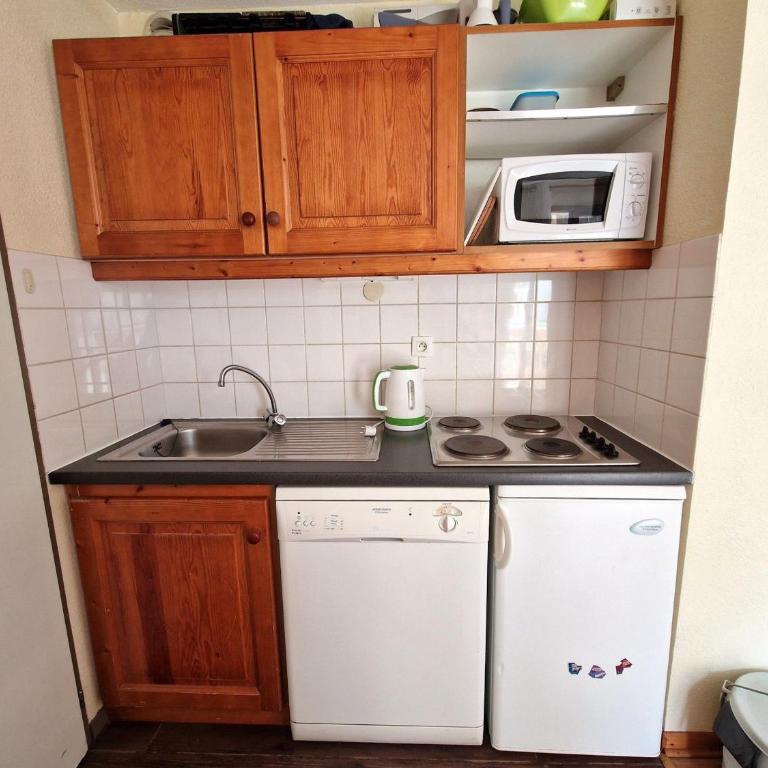 Charmant 2 Pièces + Cabine, Proche Pistes et Centre, 6 Couchages, Modane - FR-1-265-211 - Appartamento (6 Adulti) - 9