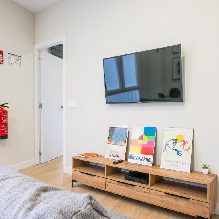 Madrid Confort urbano 1 dormitorio AC WIFI Cocina - One-Bedroom Apartment - 4