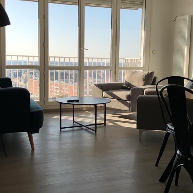 Une chambre privée bleu dans un appartement partagé - Doppelzimmer - 3