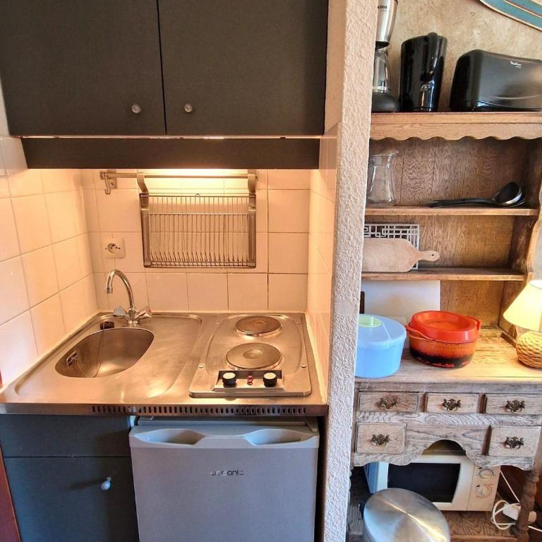 Studio de 17m² pour 3 pers, balcon, Valfréjus - FR-1-265-231 - Studio - 14