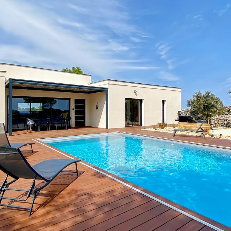 Villa moderne piscine privative hauteurs de Nimes - Villa - 20