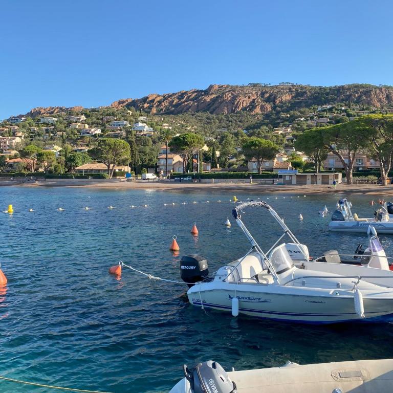 AGAY, Cap Esterel, magnifique vue mer panoramique et Esterel, terrasse, piscines, parking, dernier étage, 3 étoiles - Appartamento con 1 Camera da Letto - 63