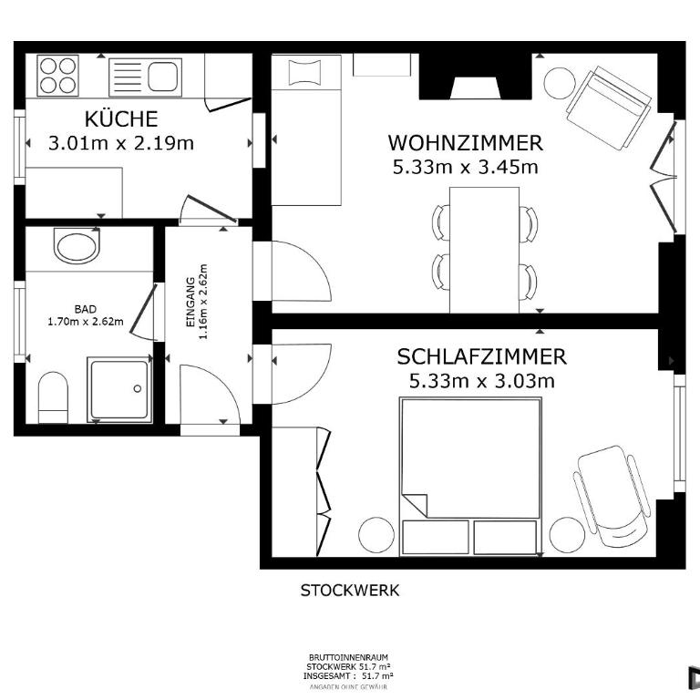 Ferienhaus Blümele - Apartment mit 1 Schlafzimmer und Terrasse - 7