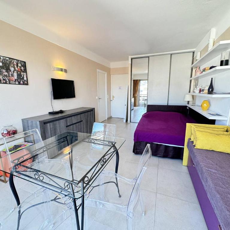 Cannes proche Croisette - 2 pièces au calme avec terrasse - Apartment mit 1 Schlafzimmer und Terrasse - 1