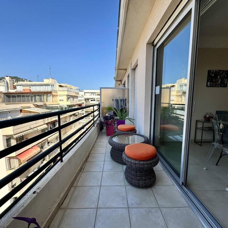 Cannes proche Croisette - 2 pièces au calme avec terrasse - Apartment mit 1 Schlafzimmer und Terrasse - 7