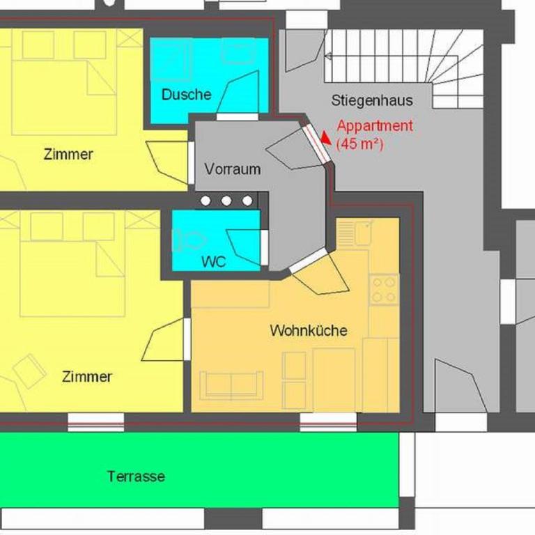 Appartement Stöckl - Apartment mit 2 Schlafzimmern - 3