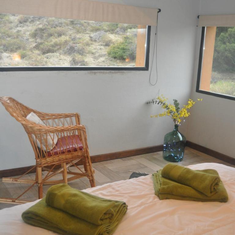 Cabaña frente al lago Huechulafquen y volcán Lanín - Three-Bedroom Chalet - 6