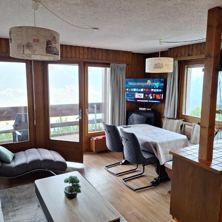 Les Collons1800- Bel appart 2pièces-4 pers-piscine-sauna-parking int-Wifi gratuit - Apartment mit 1 Schlafzimmer - 1