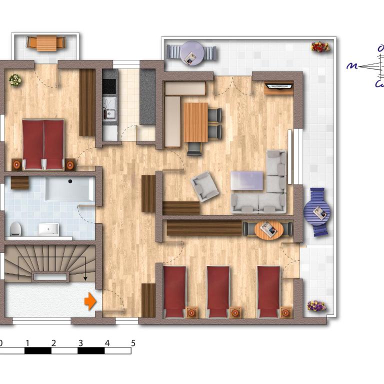 Haus Thiele - Apartamento de 2 dormitorios con vistas a la montaña - 4