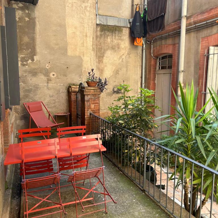 Le Toulousain 001 - Appartement calme en rez-de-chaussée avec Terrasse - Hypercentre, quartier Jeanne d'Arc - One-Bedroom Apartment - 7