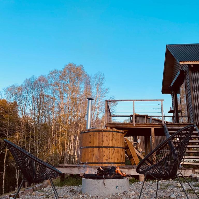 Colico Tiny Lodge - jacuzzi-Terraza - One-Bedroom House - 1