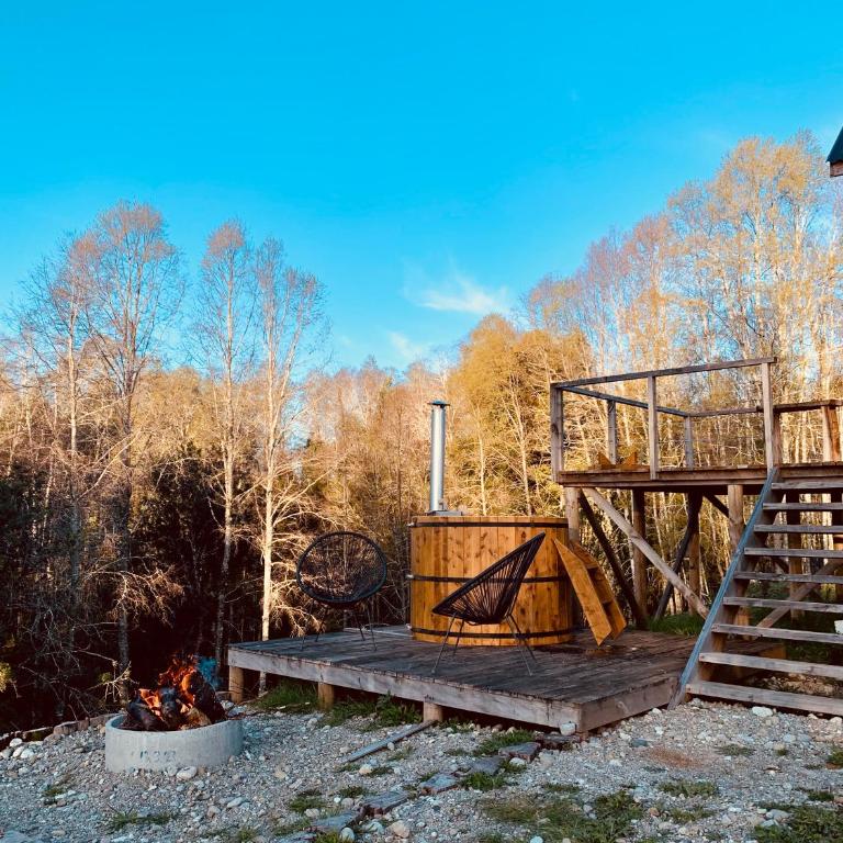 Colico Tiny Lodge - jacuzzi-Terraza - One-Bedroom House - 7
