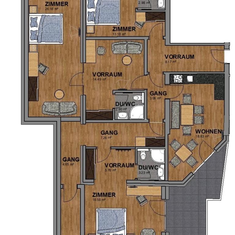 Haus Stefanie - Apartment mit 4 Schlafzimmern - 2