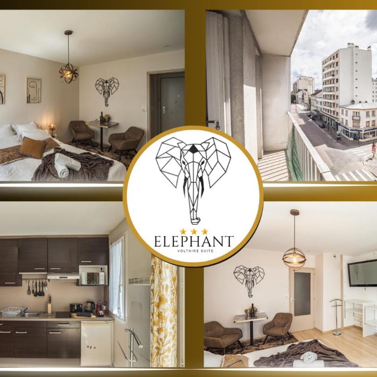 Voltaire Elephant Suite - 5 min Hypercentre - Parking Privé - Monolocale - 2