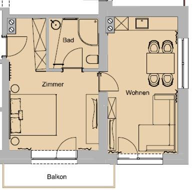 Haus Sonnwend - Apartment mit 1 Schlafzimmer - 1
