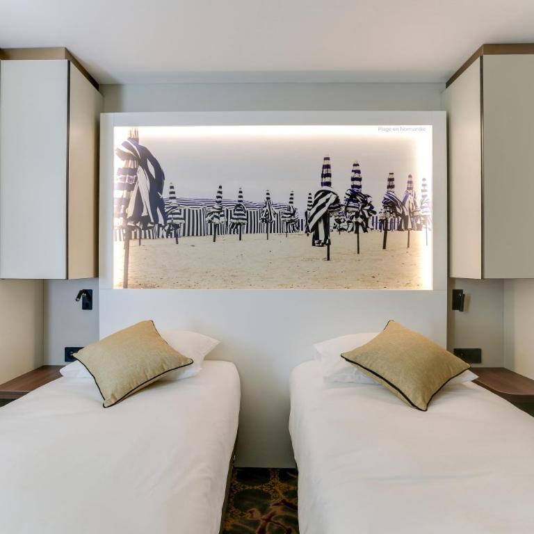 Brit Hotel Caen Nord - Mémorial - Chambre Lits Jumeaux - 4
