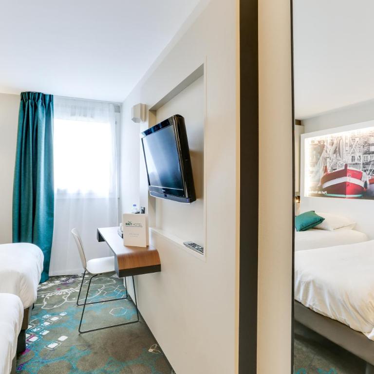 Brit Hotel Caen Nord - Mémorial - Chambre Lits Jumeaux - 5