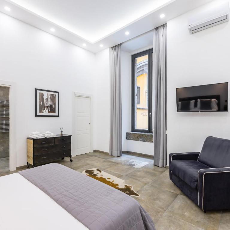 Industrial Apartment 2 Camere 2 Bagni Palazzo Mormando Napoli Centro Storico - Appartamento con 2 Camere da Letto e Balcone - 18