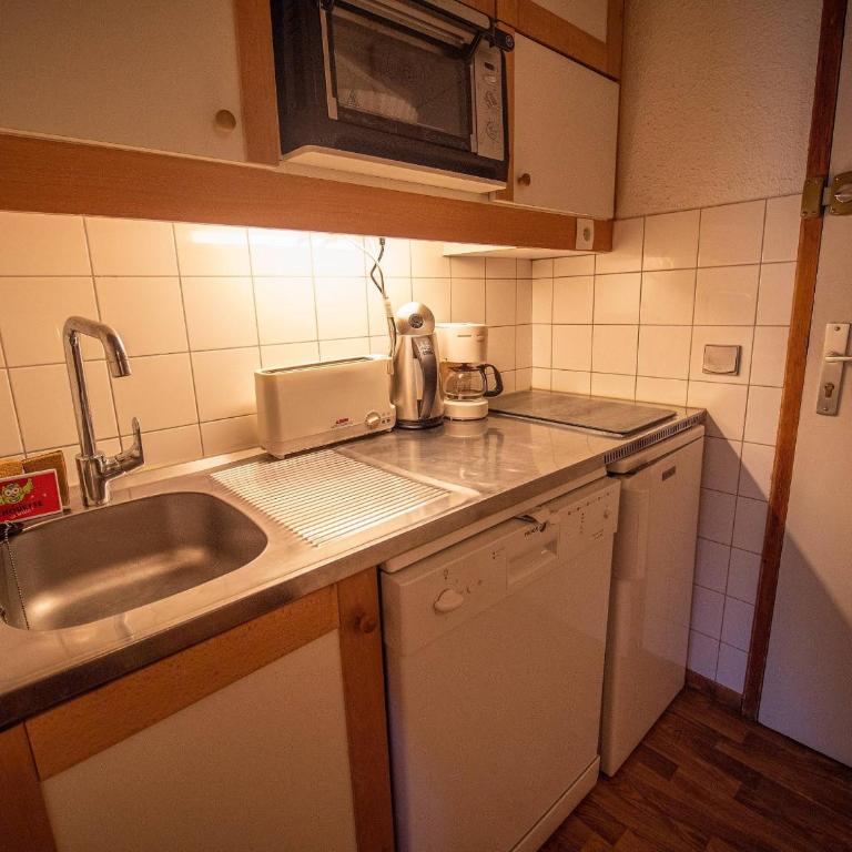 Appartement cosy, 100m des pistes, balcon, casier à skis, quartier calme, proche commerces - Studio - 8