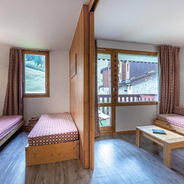 Studio ski-in/ski-out, balcon sud, cuisine équipée, 4 pers, animaux ok - FR-1-356-274 - Estudio - 4